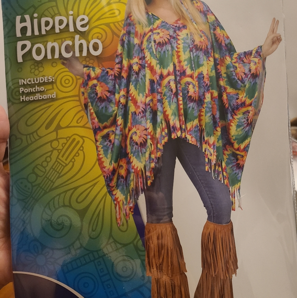 Hippie poncho costume